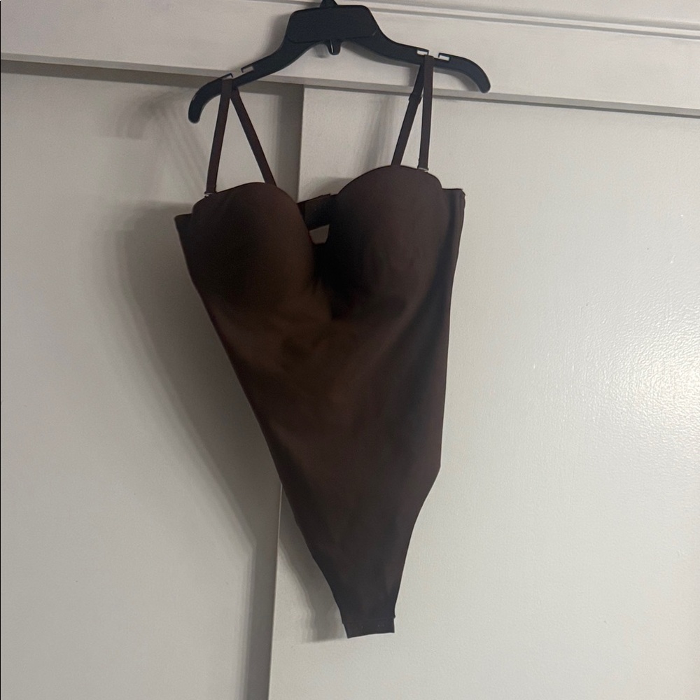 SKIMS Brown Shapewear Bodysuit
